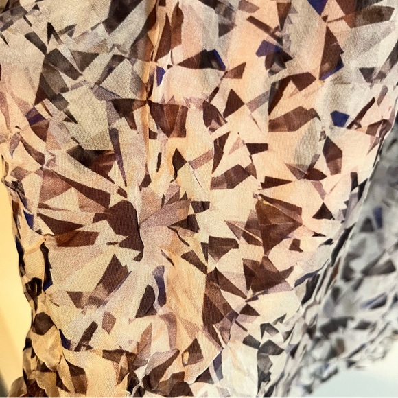 Caroline Constas Silk Smocked Elastic Cinched Ruffle Off Shoulder Top - Picture 4 of 7